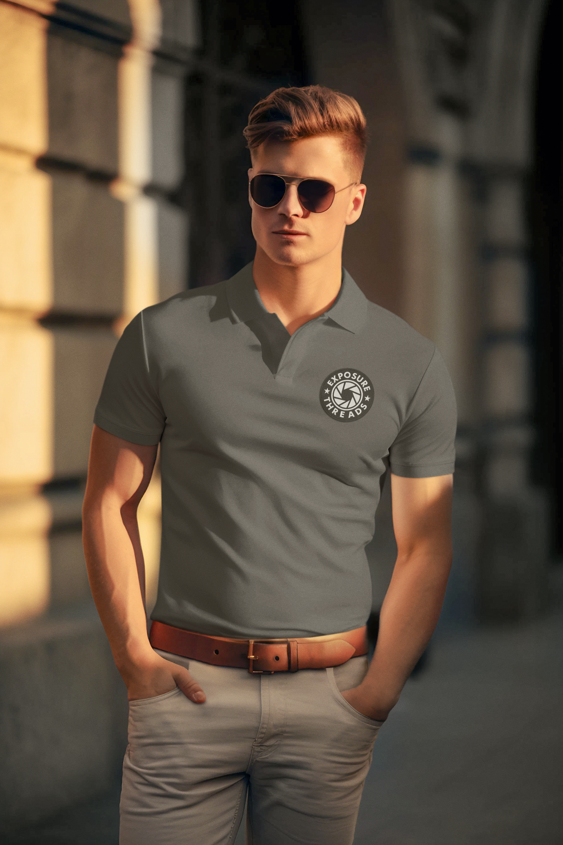 Exposure Threads Premium Polo Shirt – Embroidered Logo