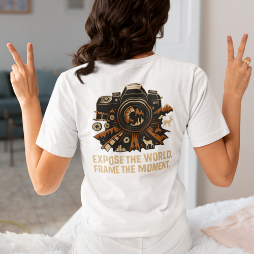 Exposure Threads “Expose the World” Adventure T-Shirt – Front & Back Design