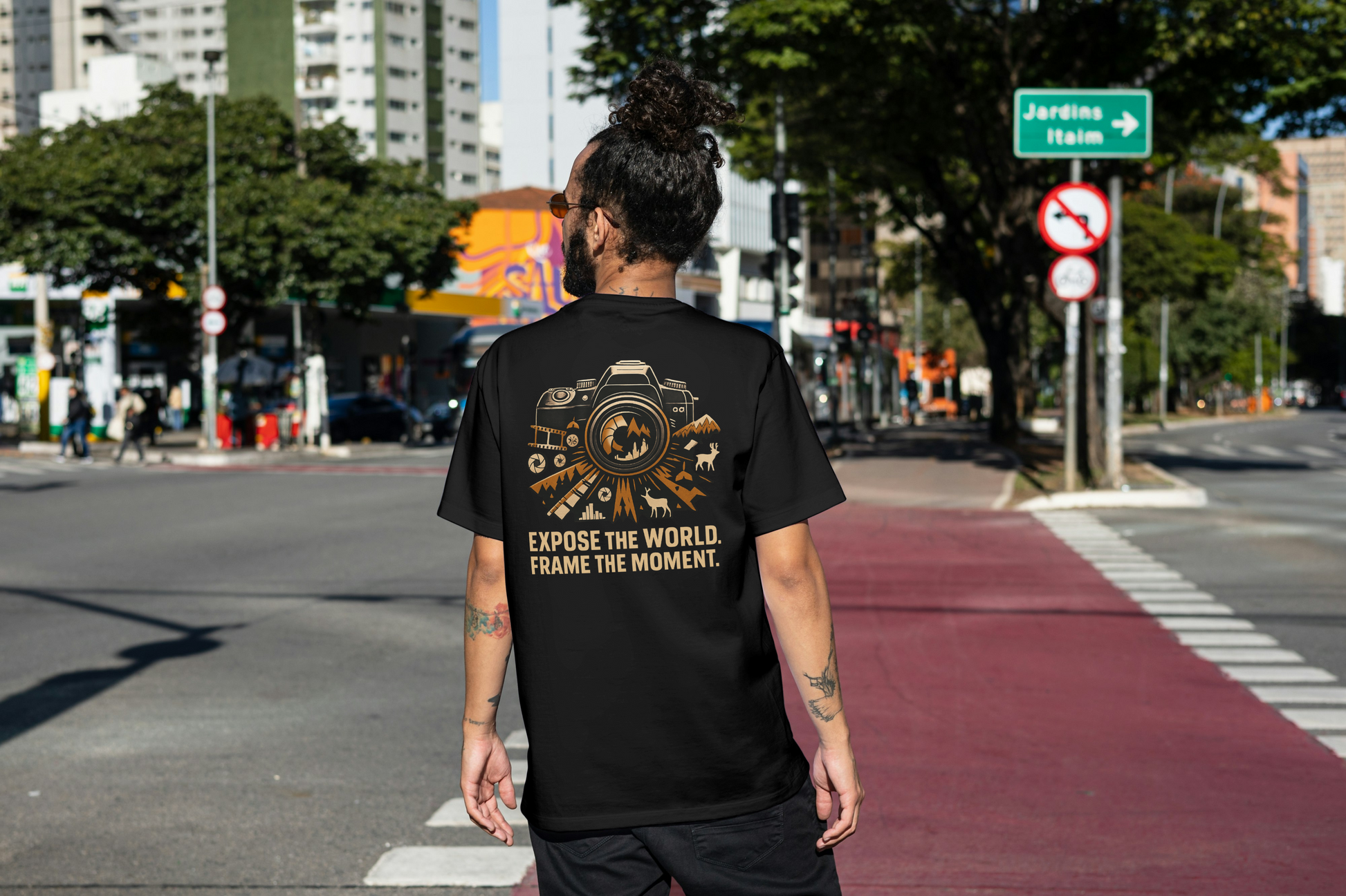 Exposure Threads “Expose the World” Adventure T-Shirt – Front & Back Design