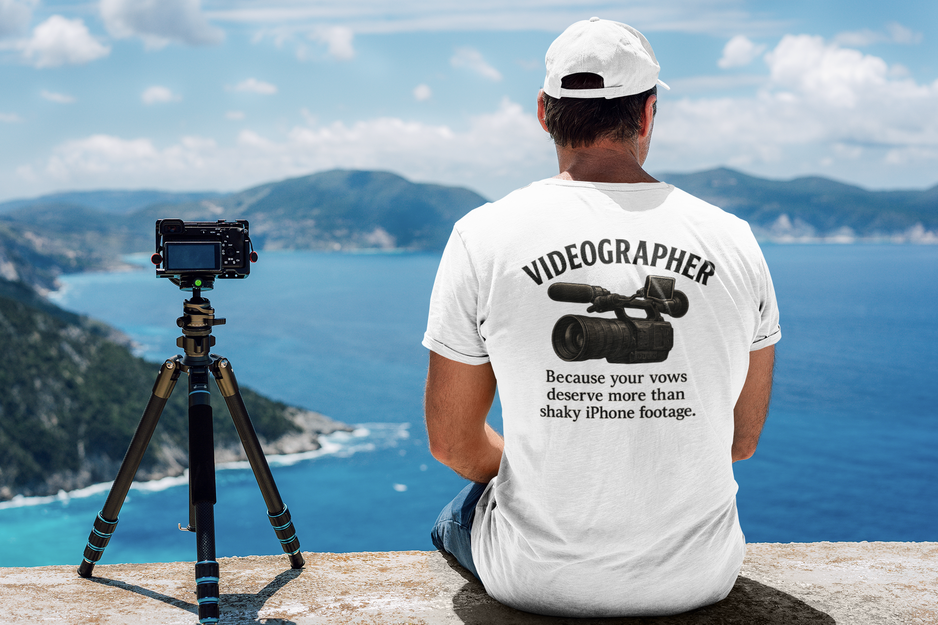 Exposure Threads “Videographer” Wedding Film T-Shirt – Front & Back Print